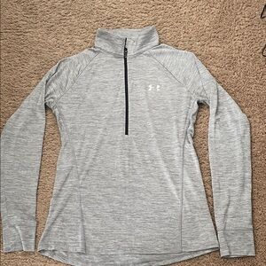 Under Armour Women's Light Gray Half-Zip Pullover